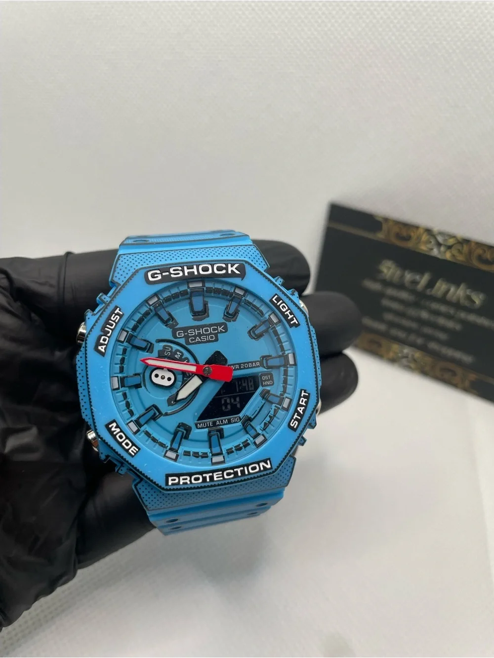 Casio G-SHOCK Blue and Black Analog-Digital Sports Watch